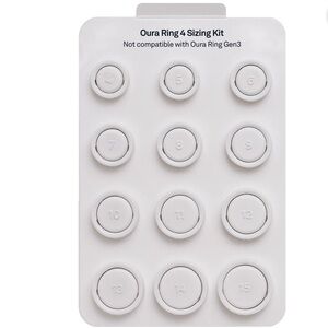 Oura Ring 4 Sizing Kit Size White Ring Guide Oura Gen 4 E1